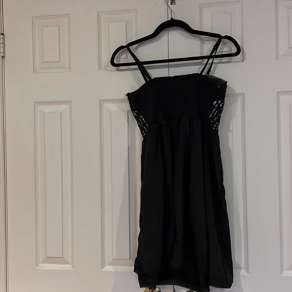 American eagle grey sequins  sleeveless mini dress Sz4 - Picture 4 of 10